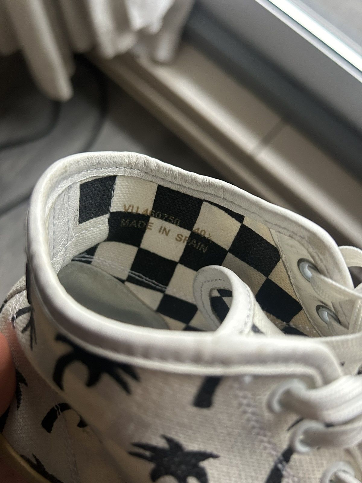 Saint Laurent Paris Palm Tree Print Canvas High-Top Sneakers Size US 7.5 / EU 40-41 - 14 Thumbnail