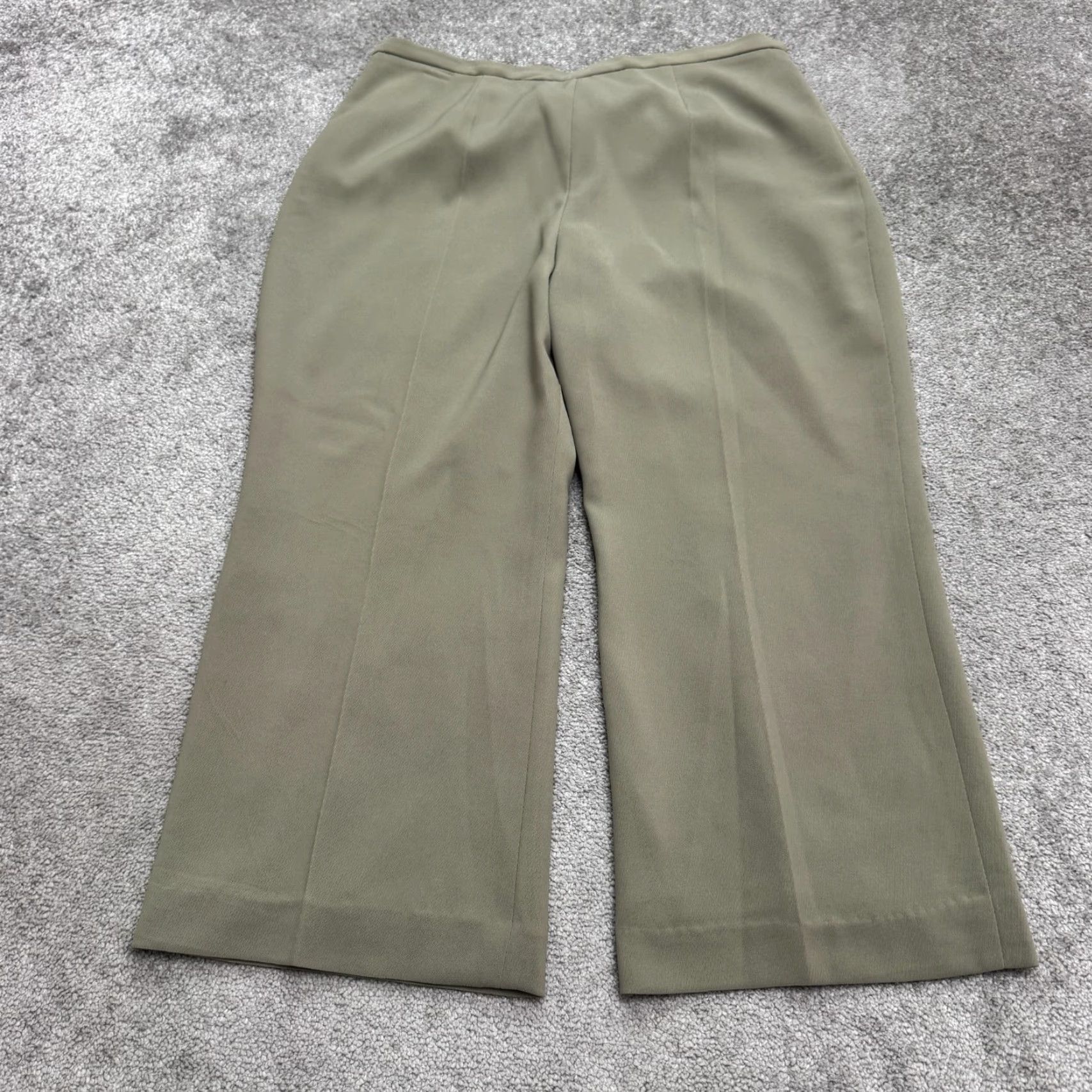 Vintage VINTAGE Le Suit 2Pc Set Dress Pants Blazer Womens 16P Petite Green Wide Leg Size 38" / US 16 / IT 52 - 4 Thumbnail