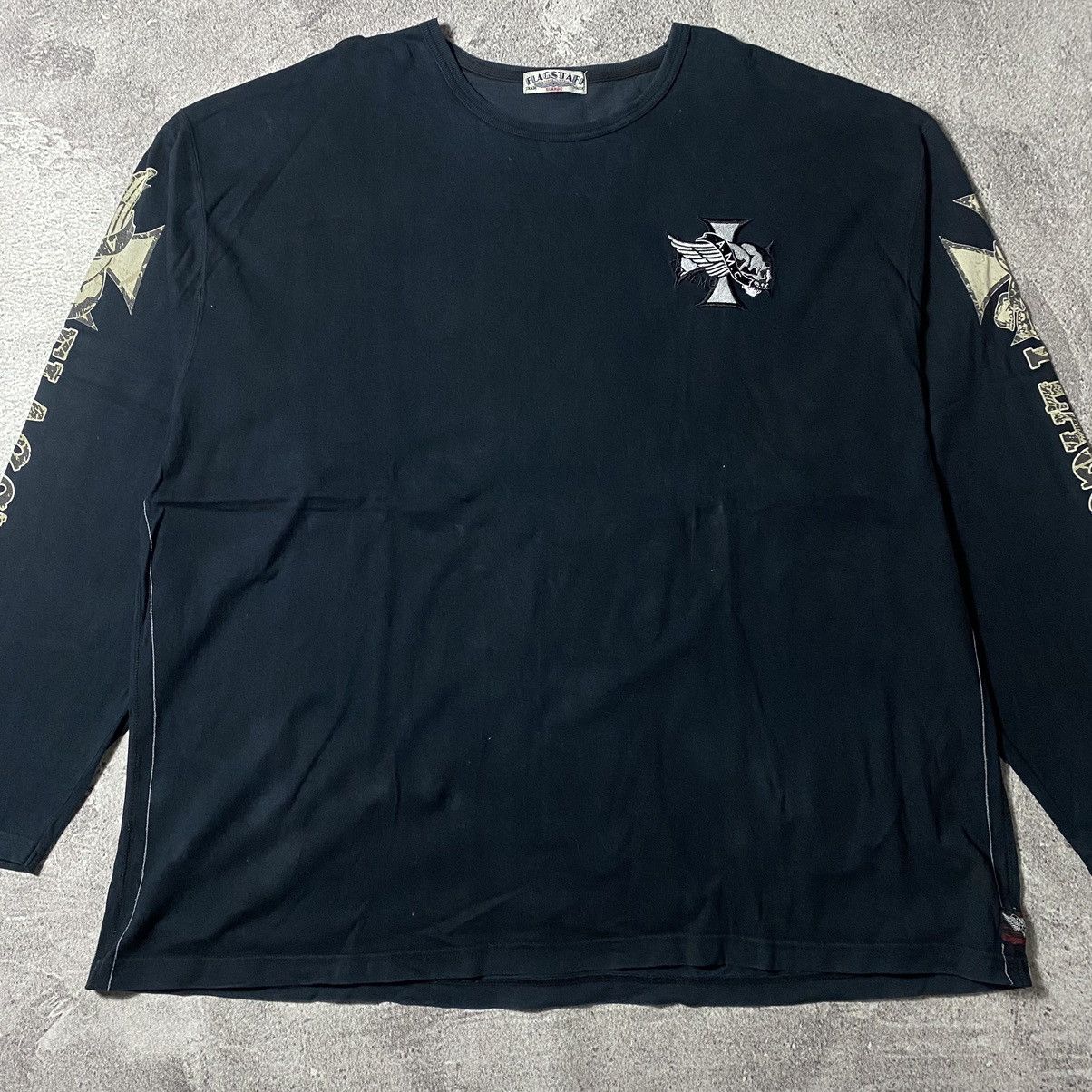 Flagstuff × Vintage Vintage Flagstaff Arizona Motorcycle Longsleeve Size US XXL / EU 58 / 5 - 2 Thumbnail