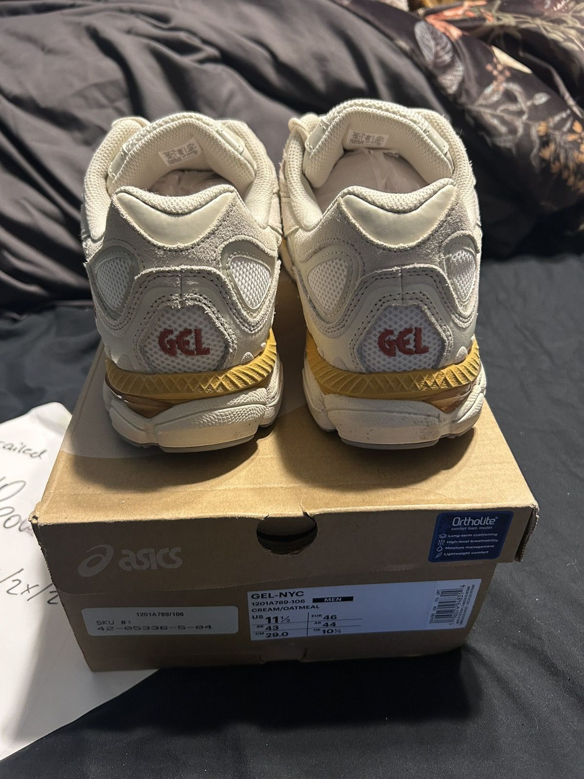 Asics Asics Gel NYC Oatmeal Size US 11.5 / EU 44-45 - 5 Thumbnail
