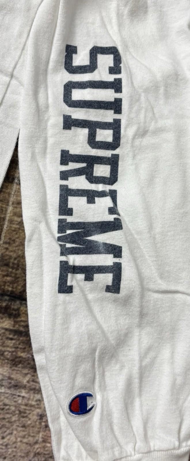 Supreme Champion X Supreme T-Shirt Men's Medium Long Sleeve Size US M / EU 48-50 / 2 - 8 Thumbnail