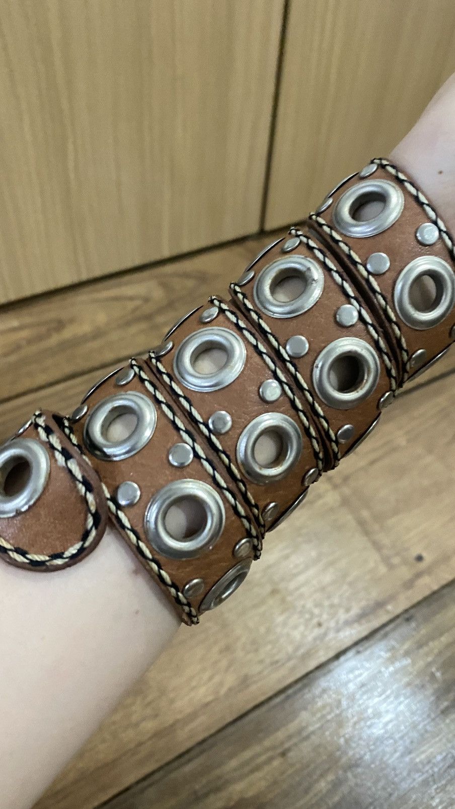 Vintage Y2K belt vintage leather Size ONE SIZE - 2 Thumbnail