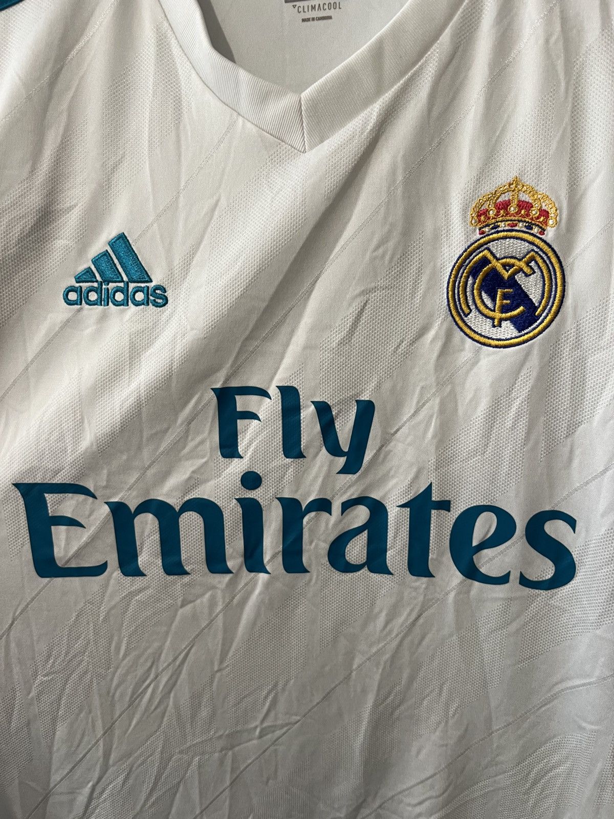 Adidas × Vintage 2017/2018 ADIDAS REAL MADRID HOME FOOTBALL SHIRT SIZE S Size US S / EU 44-46 / 1 - 5 Thumbnail