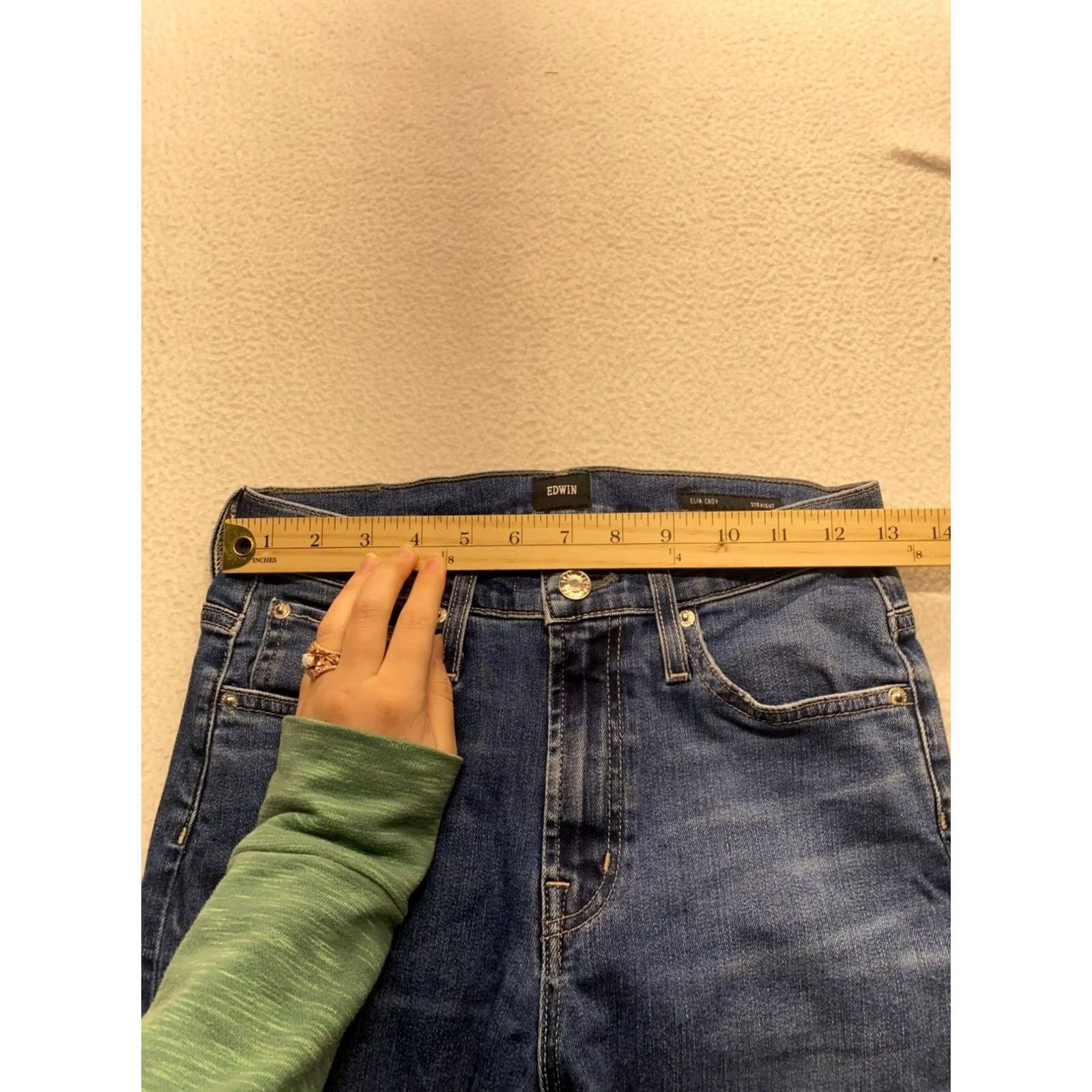 Edwin Women’s Edwin Elin Crop Straight Jeans 25 Women Blue Jeans Crop Straight Accessories: 5-pocket Women’s Size 42" / US 20 - 5 Thumbnail
