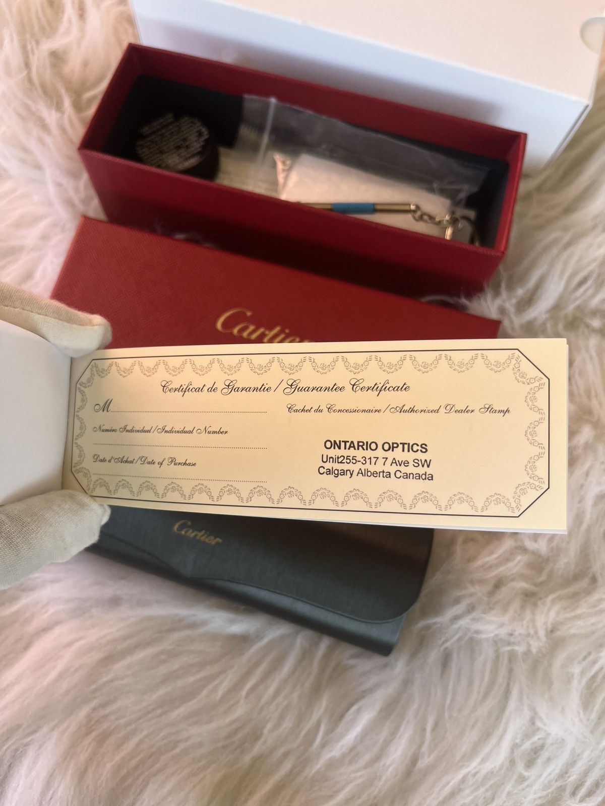 Cartier Cartier Buffalo Horn Platinum Diamond Cut Frames Sunglasses Size ONE SIZE - 16 Thumbnail