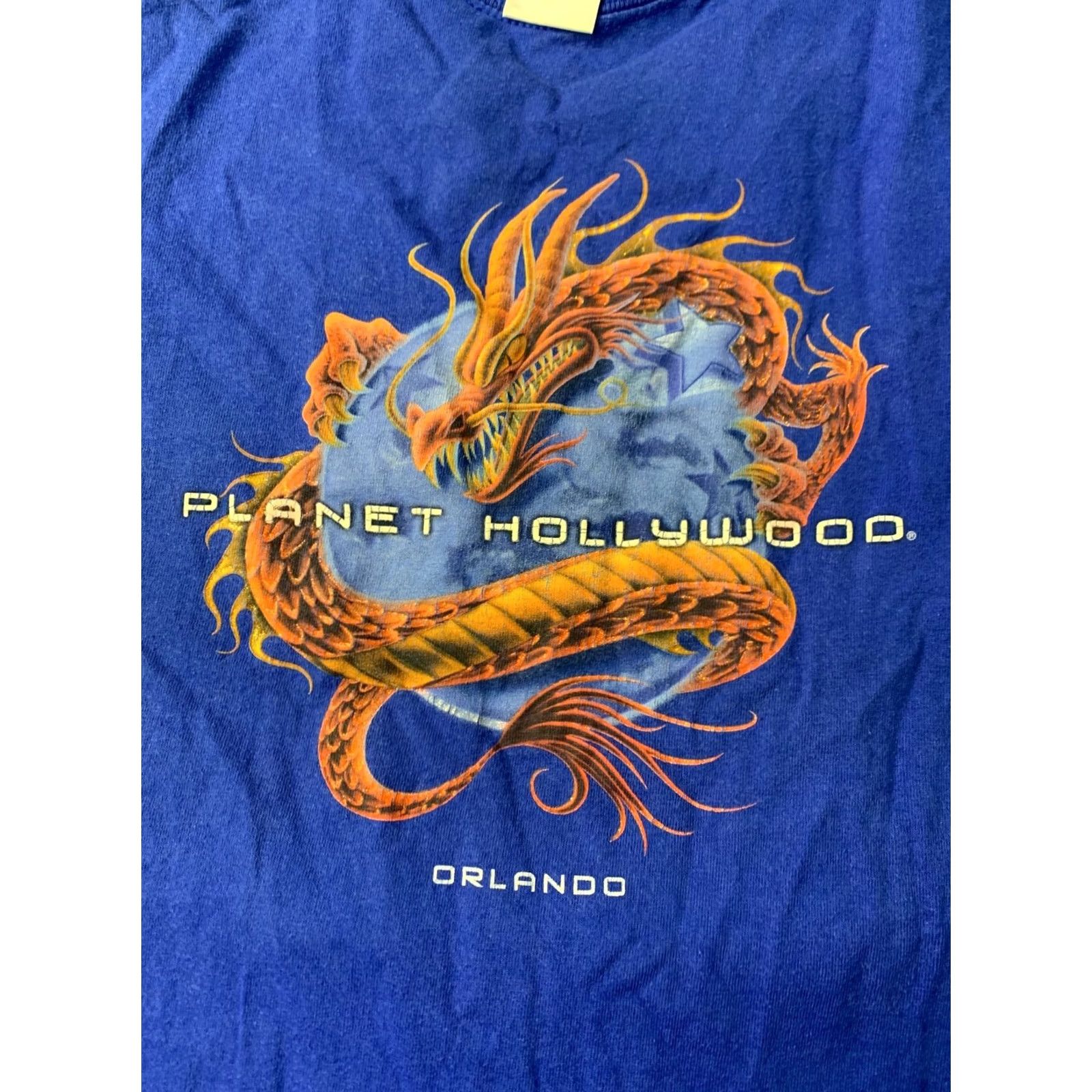 Planet Hollywood Planet Hollywood Orlando 1998 Shirt Men Large L Blue 1990s Vintage Official Product Broadway Disney Theme Shirts Size US L / EU 52-54 / 3 - 3 Thumbnail
