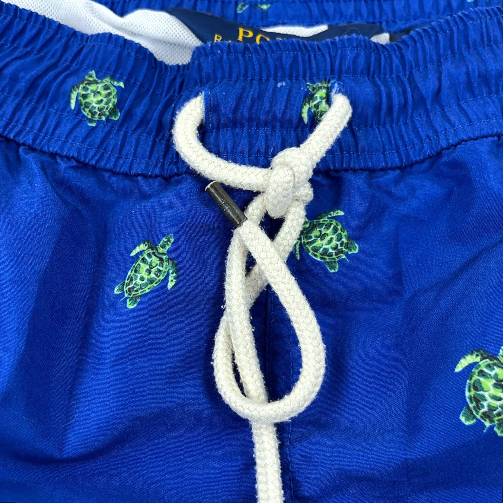Polo Ralph Lauren Polo Ralph Lauren Swim Trunks Men Medium Blue Turtle Print Board Shorts M Blue Logo American Classic 90s Mens Size US M / EU 48-50 / 2 - 6 Thumbnail