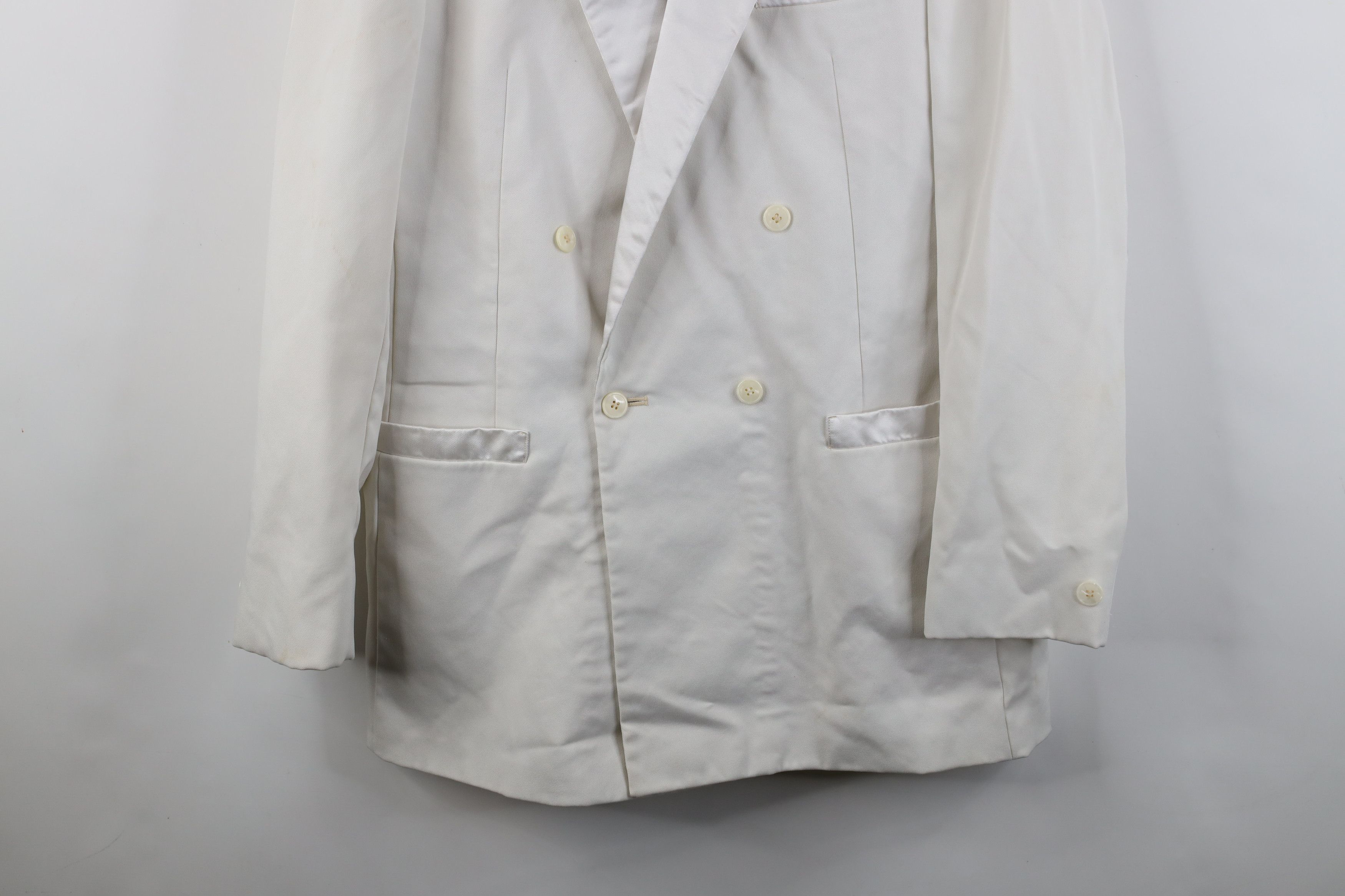 Vintage Vintage 80s 90s Streetwear Tuxedo Prom Suit Jacket White Size US XL / EU 56 / 4 - 3 Thumbnail