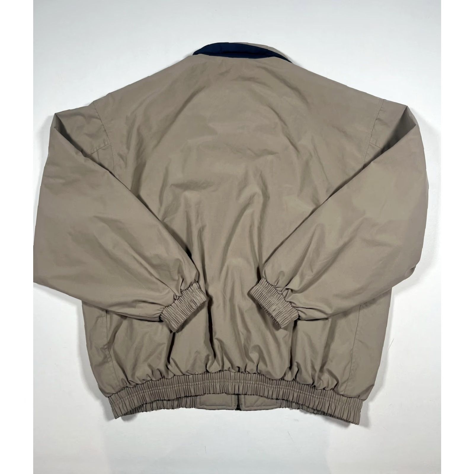 Vintage Pro Celebrity Jacket Mens XL Beige Bomber Full Zip Water Resistant Lined Casual Size US XL / EU 56 / 4 - 2 Thumbnail