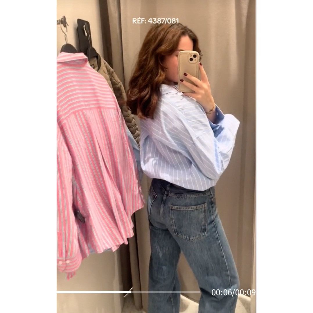 Zara ZARA BNWT 100% LINEN BASIC COLLARED SHIRT ALL SIZES REF. Sky Size S / US 4 / IT 40 - 3 Thumbnail