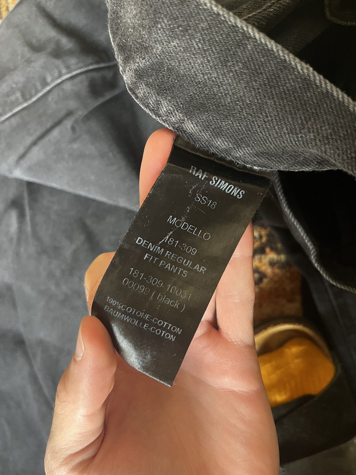 Raf Simons 👖Raf Simons “RS” Straight Denim Size US 31 - 6 Thumbnail