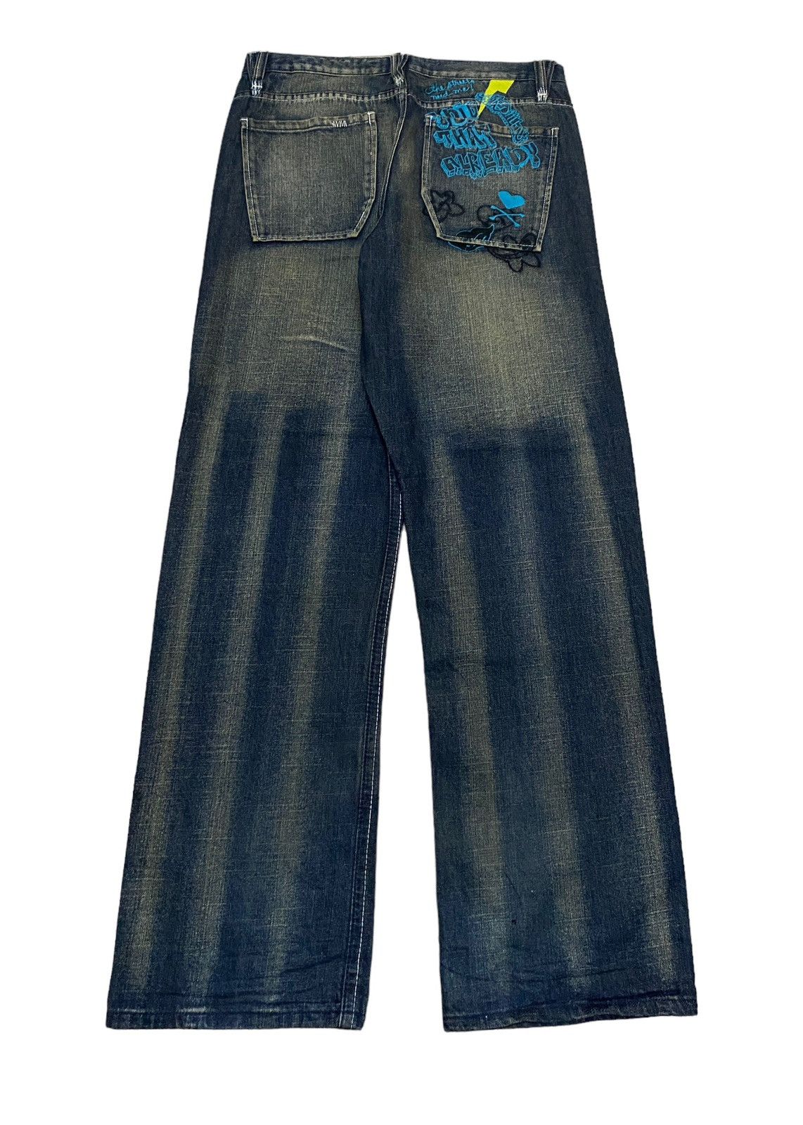 Akademiks Rare Design Vintage Brand Akademiks Baggy Rapper Jeans 2000s Size US 36 / EU 52 - 2 Thumbnail