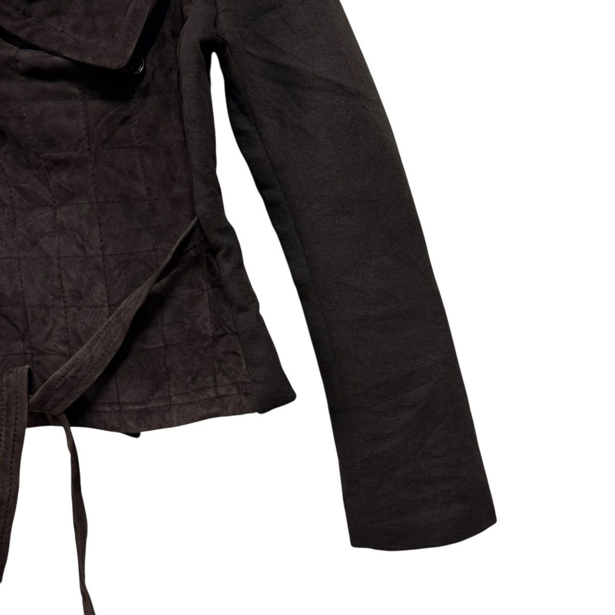 Brunello Cucinelli Tomaso Stefanelli Wrap Jacket Draped Collar Belted Size M / US 6-8 / IT 42-44 - 6 Thumbnail