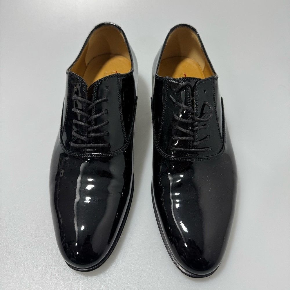 Gucci Gucci Worsh GG Patent leather Lace-Up Shoes Black Men’s Size Size US 6 / EU 39 - 2 Thumbnail