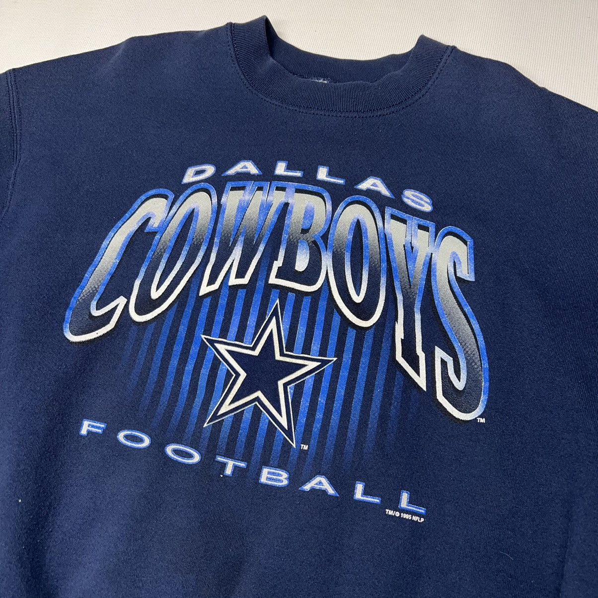 NFL × Vintage Vintage Dallas Cowboys Crewneck Blue Sweatshirt Football 90s Size US XL / EU 56 / 4 - 3 Thumbnail