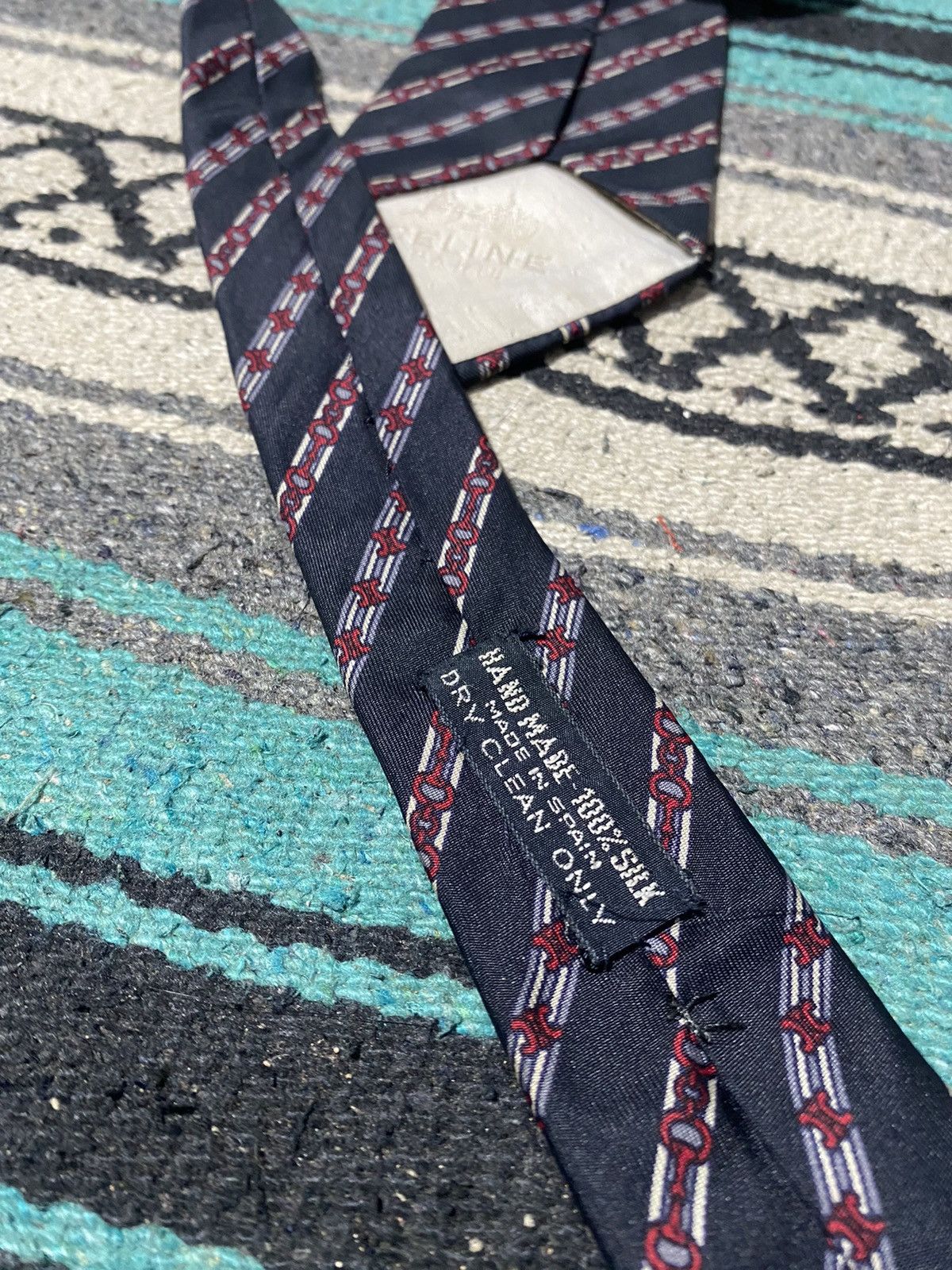 Celine Celine Chain Pattern tie Size ONE SIZE - 7 Thumbnail