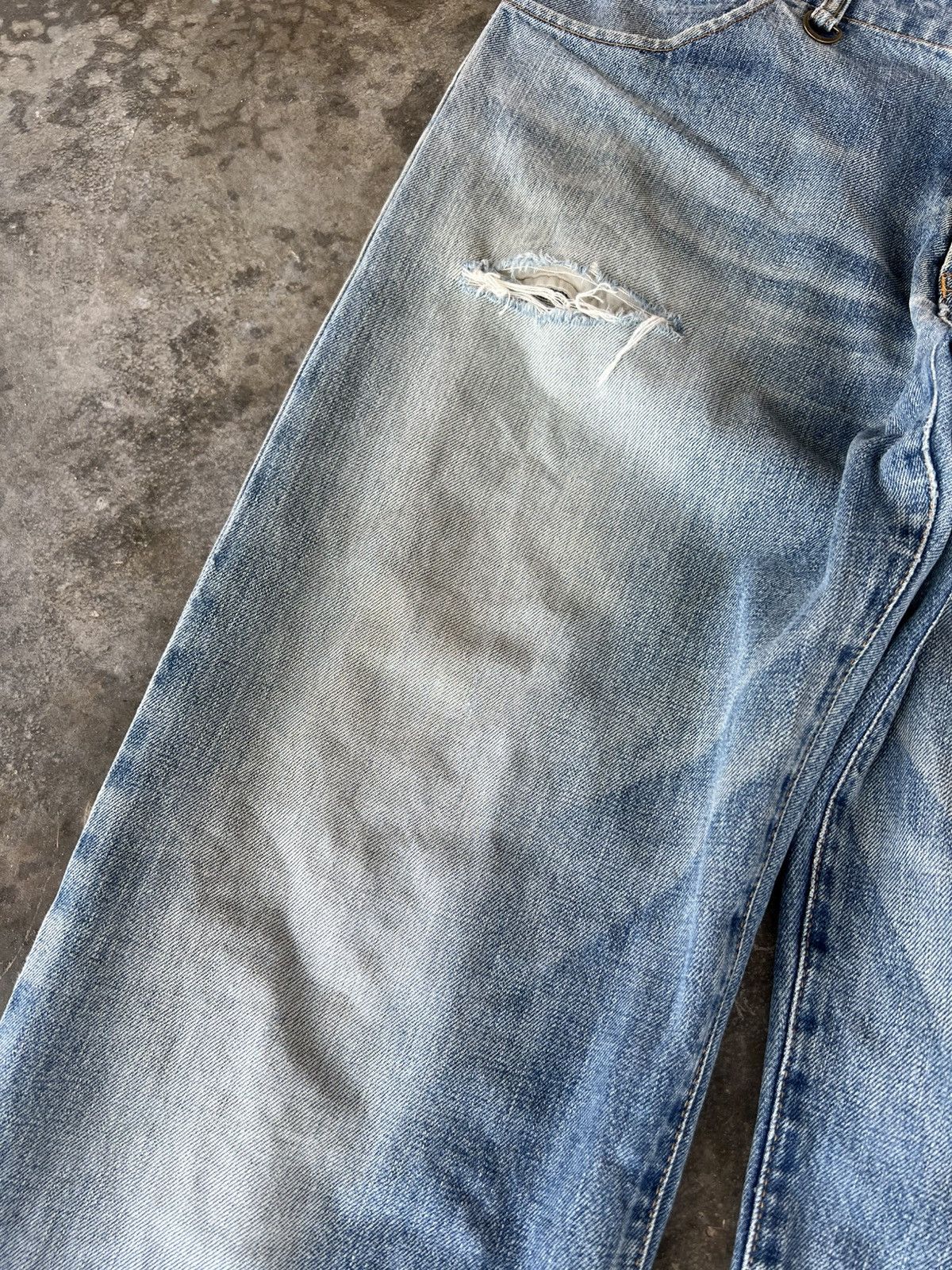 If Six Was Nine × Japanese Brand × Sophnet. 💥Baggy💥Vintage Sophnet. faded Distressed Jean Size US 35 - 6 Thumbnail