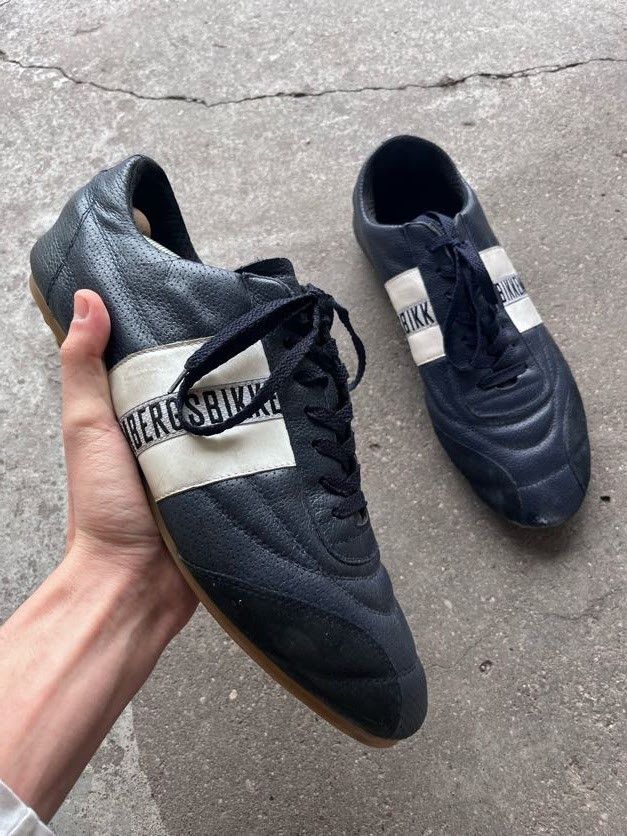 Dirk Bikkembergs Dirk Bikkembergs 00s archive navy blue shoes Size US 13 / EU 46 - 1 Thumbnail