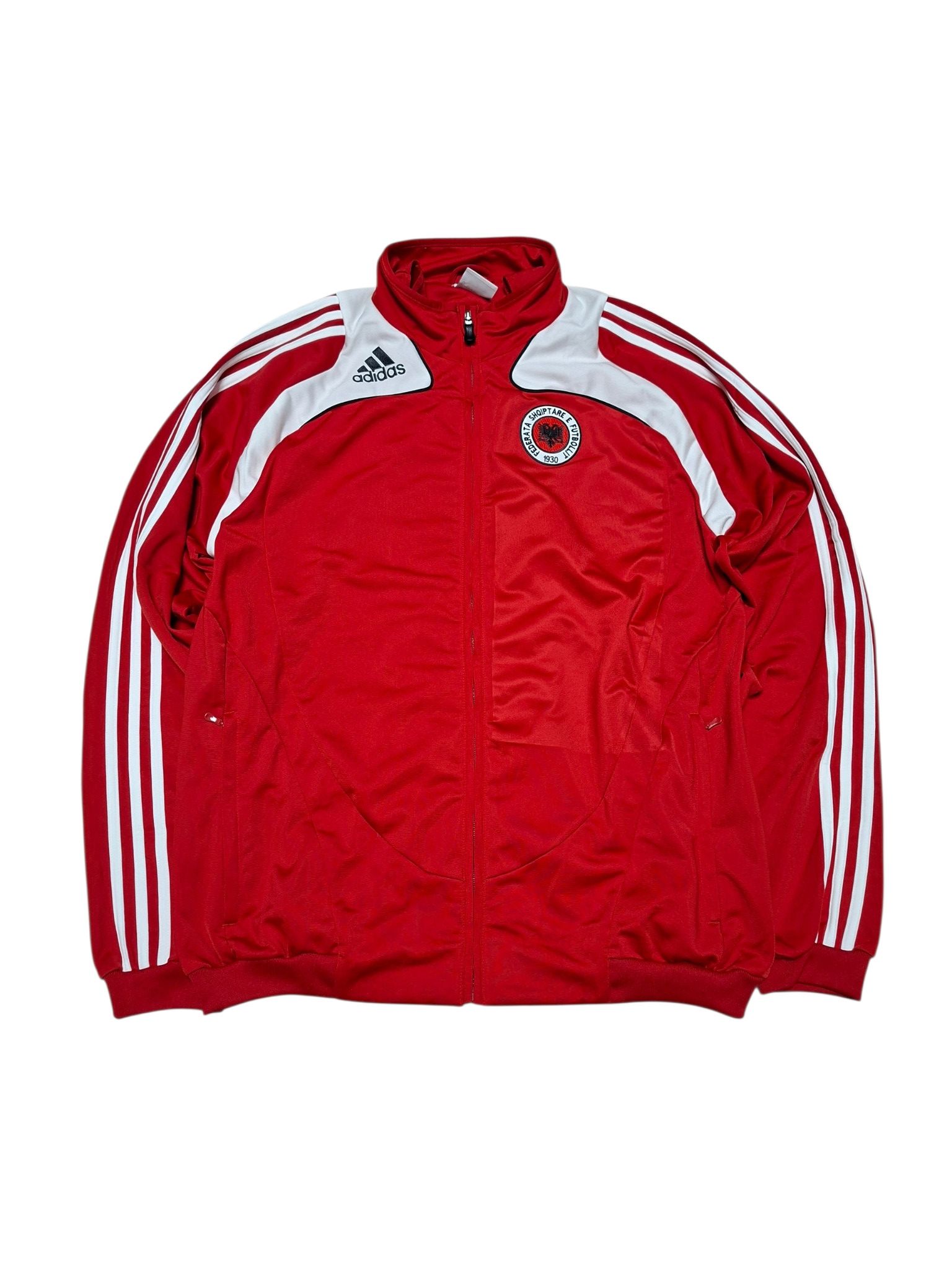ALBANIA ADIDAS VINTAGE 2008 SOCCER TRACK JACKET