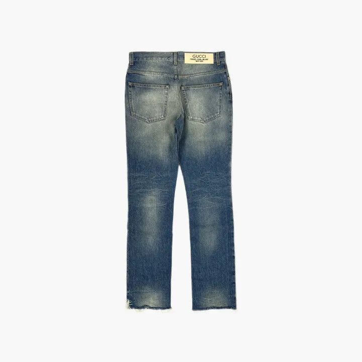 Gucci Gucci Gucci Blue Straight-leg Denim Pants -2506 Size US 32 / EU 48 - 3 Thumbnail
