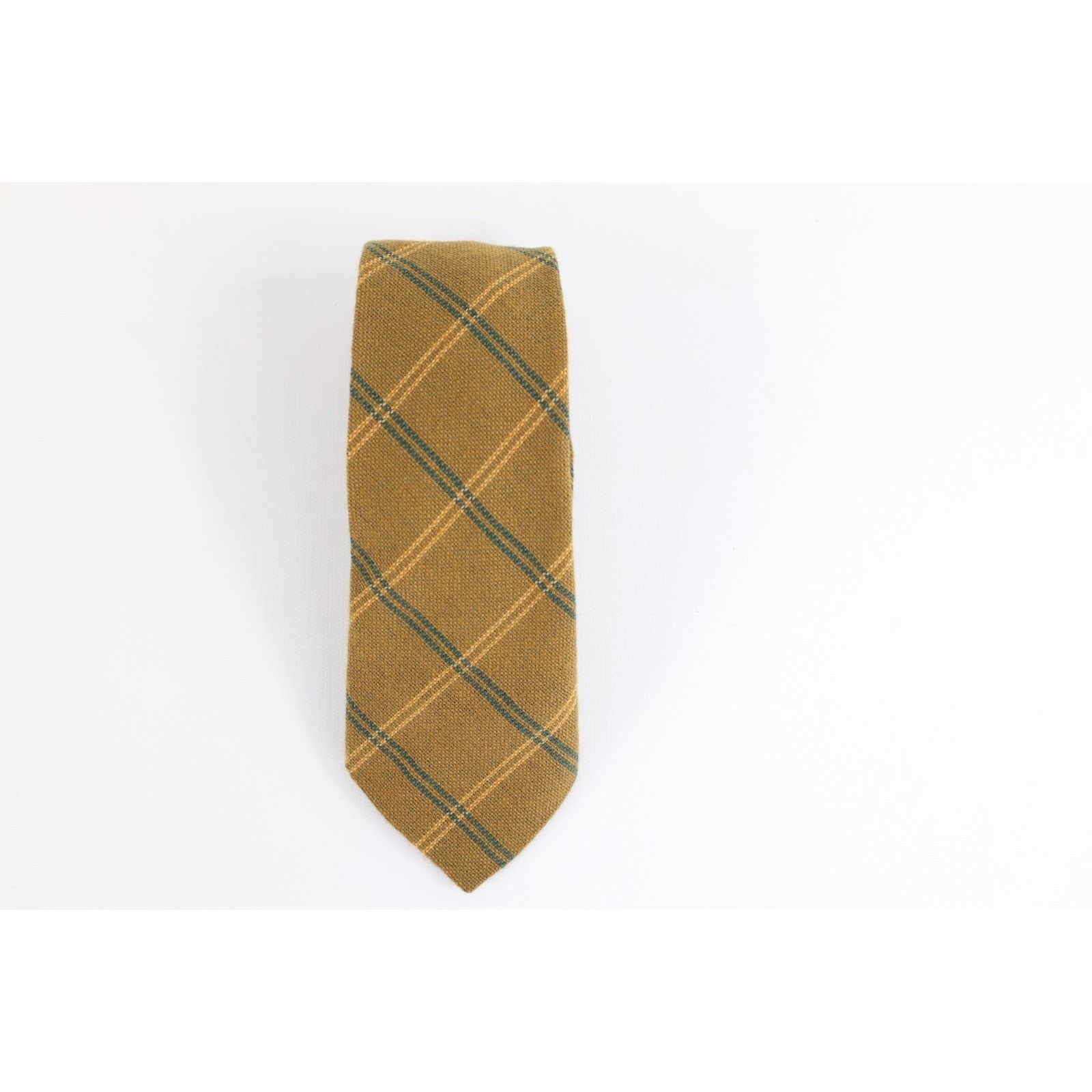 Vintage Vintage 50s 60s Rockabilly Wool Cashmere Tweed Neck Tie Size ONE SIZE - 1 Thumbnail