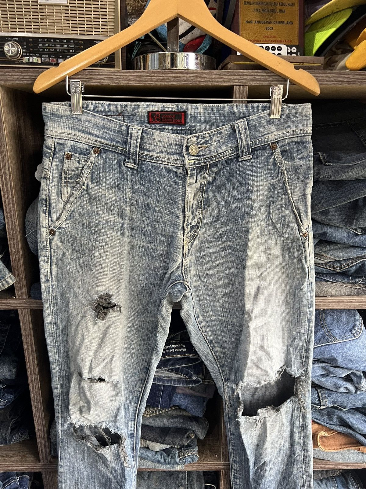 Johnbull 🔥Vintage Johnbull Kojima Japan Distressed Denim Size US 33 - 3 Thumbnail