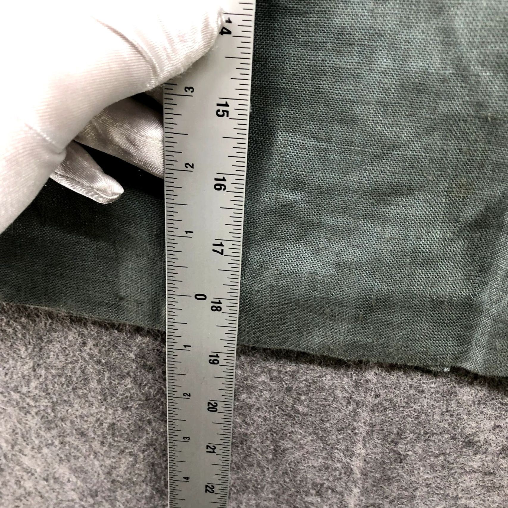 Vintage VINTAGE Pencil Skirt Size 27'' Waist 100% Linen Sage Green Career Formal Woman Skirt Knee Length Green Mens? Girls? Size 27" / US 4 / IT 40 - 7 Thumbnail