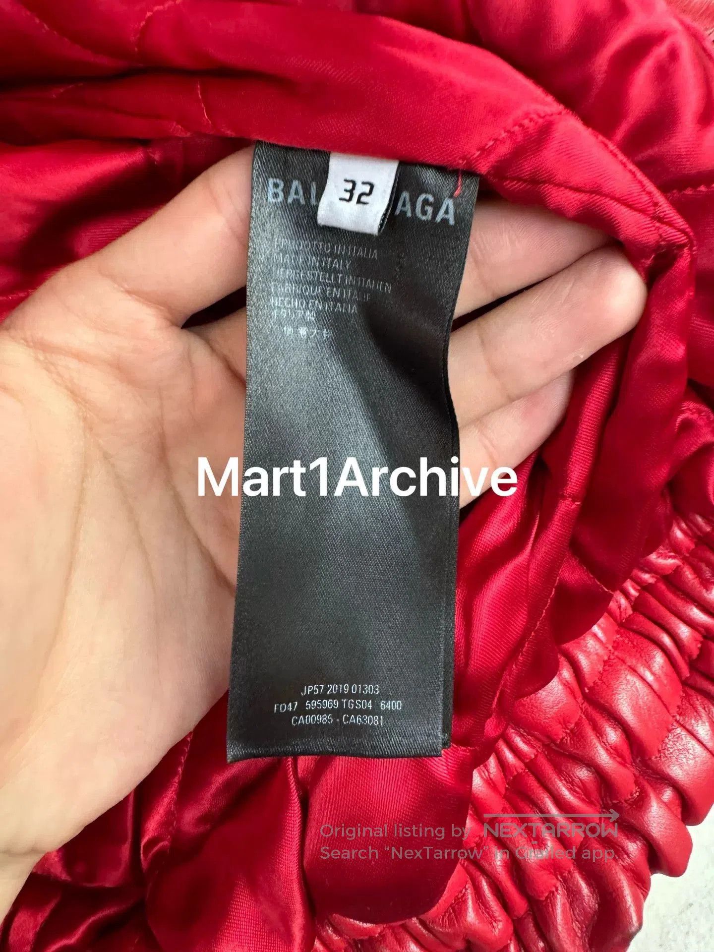 Balenciaga Balenciaga 19FW Akira Red Leather Jacket. Size US M / EU 48-50 / 2 - 8 Thumbnail