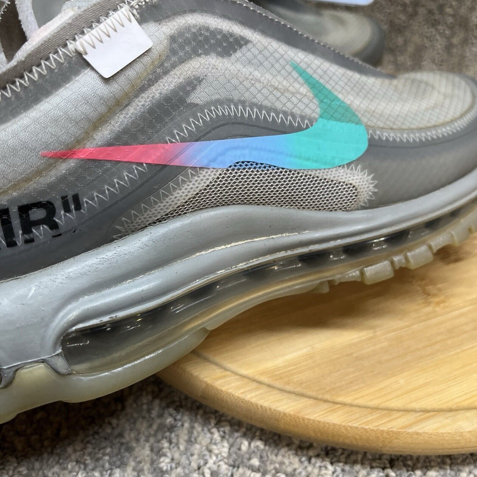 Off-White Off-White x Nike Air Max 97 ‘Menta’ Women's 7 AJ4585-101 GUC Size US 7 / IT 37 - 13 Thumbnail