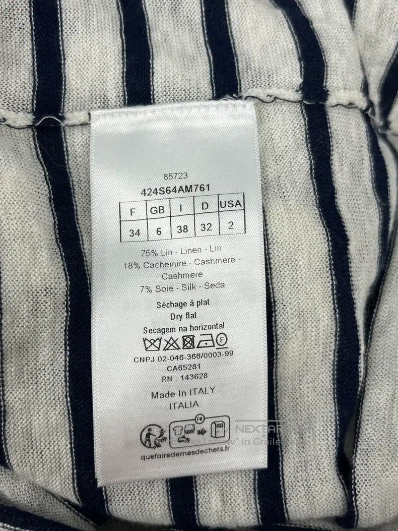 Dior Dior Striped short-sleeved T-shirt Size XXS / US 00 / IT 34 - 5 Thumbnail