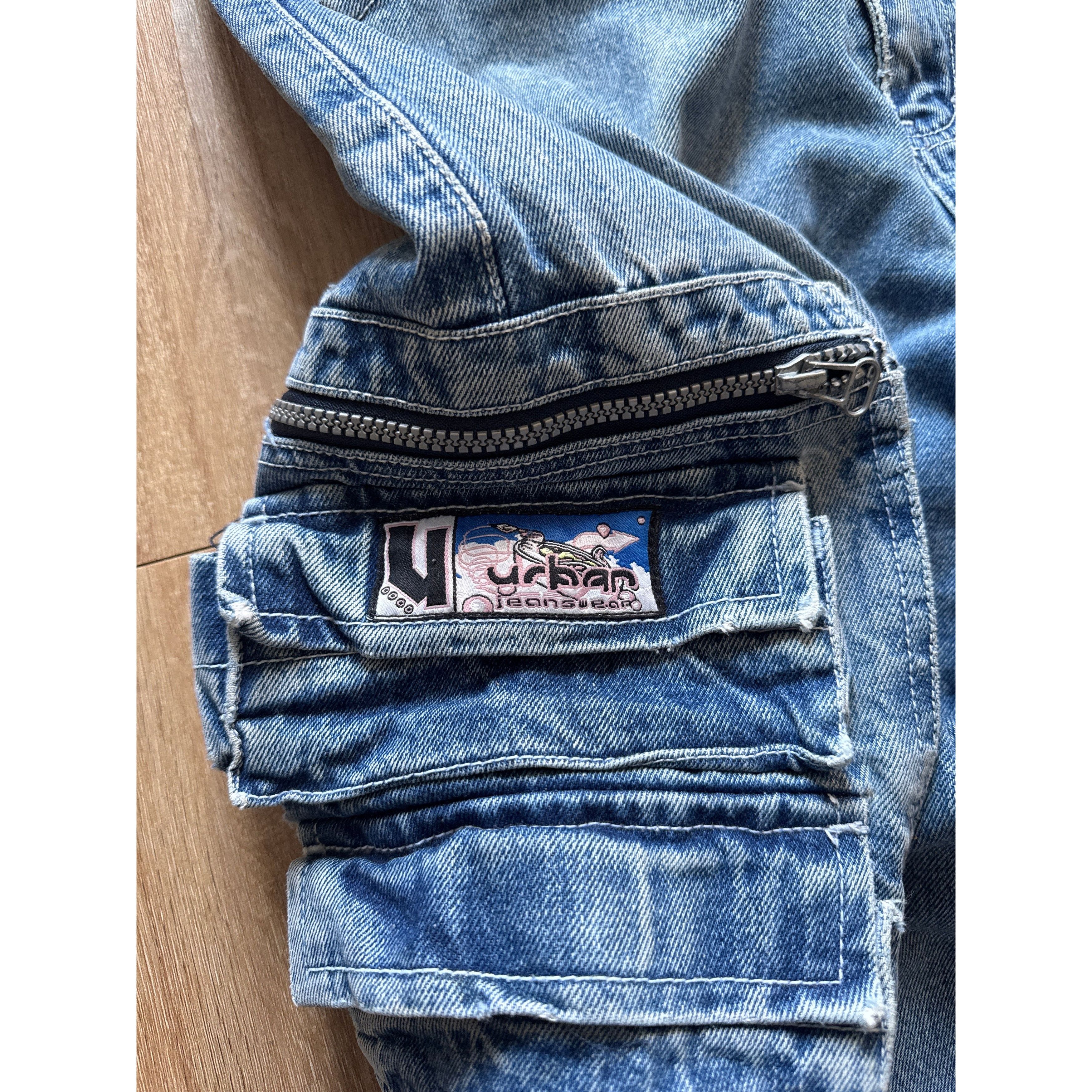 Japanese Brand Vintage Y2K Urban Jeans Wear Cargo Denim Jeans Size US 32 / EU 48 - 2 Thumbnail
