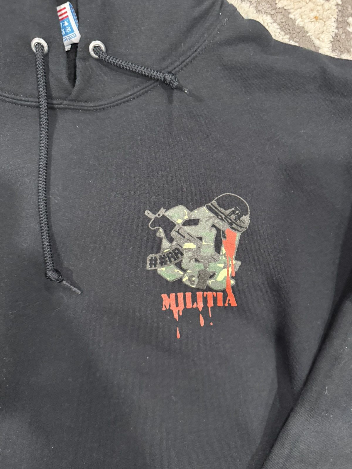 Japanese Brand Kankan RR Militia Hoodie Size US L / EU 52-54 / 3 - 2 Thumbnail