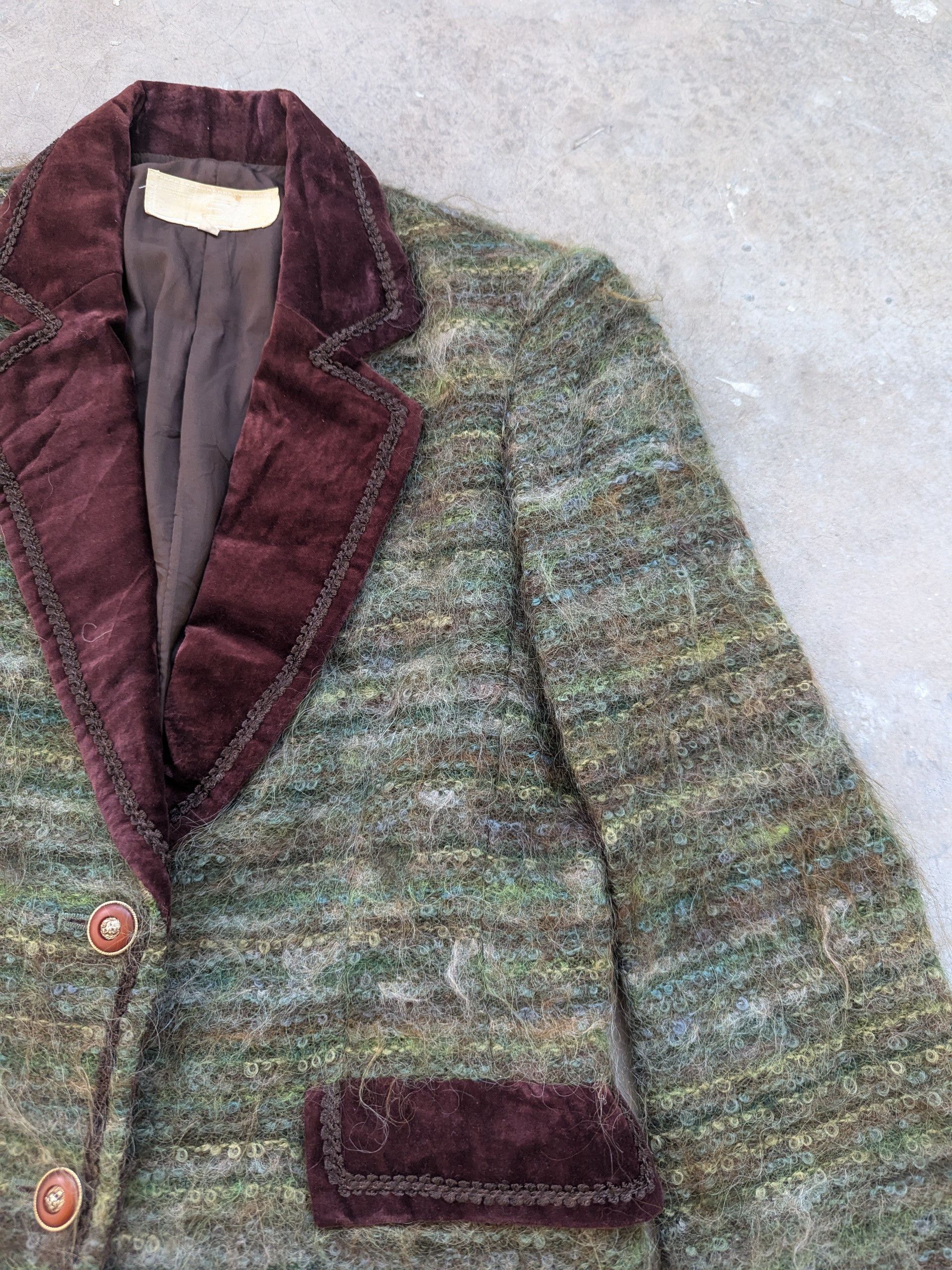 Japanese Brand × Le Grande Bleu (L.G.B.) × Vintage Vintage Wool Mohair Blazer Shaggy Size XS / US 0-2 / IT 36-38 - 8 Thumbnail