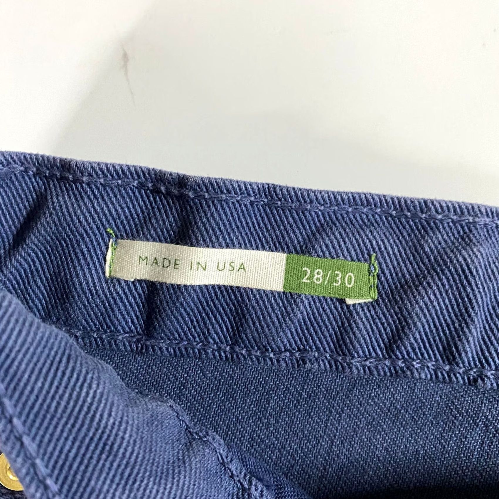 Sid Mashburn Sid Mashburn Pants Blue Canvas Slim Straight Men 28x30 Size US 28 / EU 44 - 3 Thumbnail