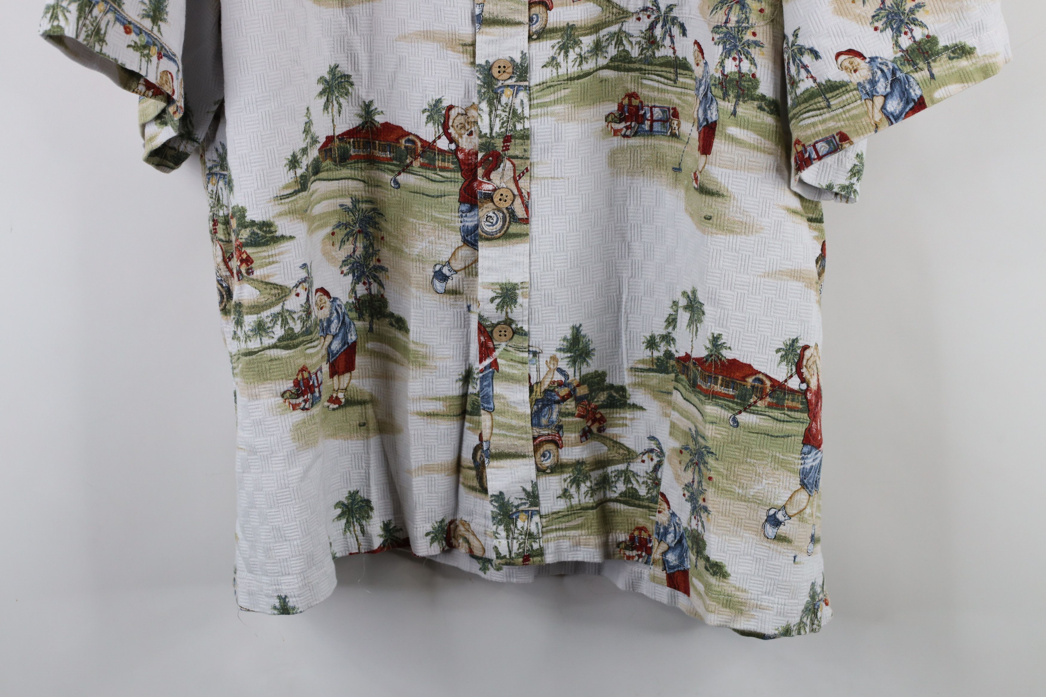 Vintage Vintage 90s Streetwear Christmas Santa Claus Button Shirt Size US XXL / EU 58 / 5 - 3 Thumbnail
