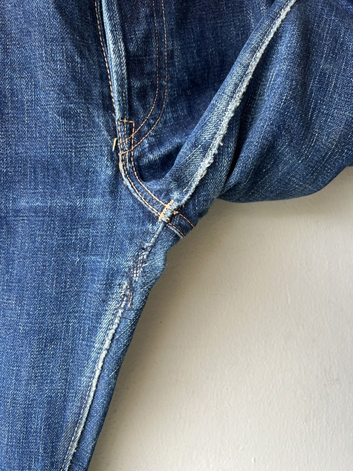 Full Count & Co. Vintage Full Count Japan Fade Blue Denim Selvedge Jeans Size US 31 - 15 Thumbnail