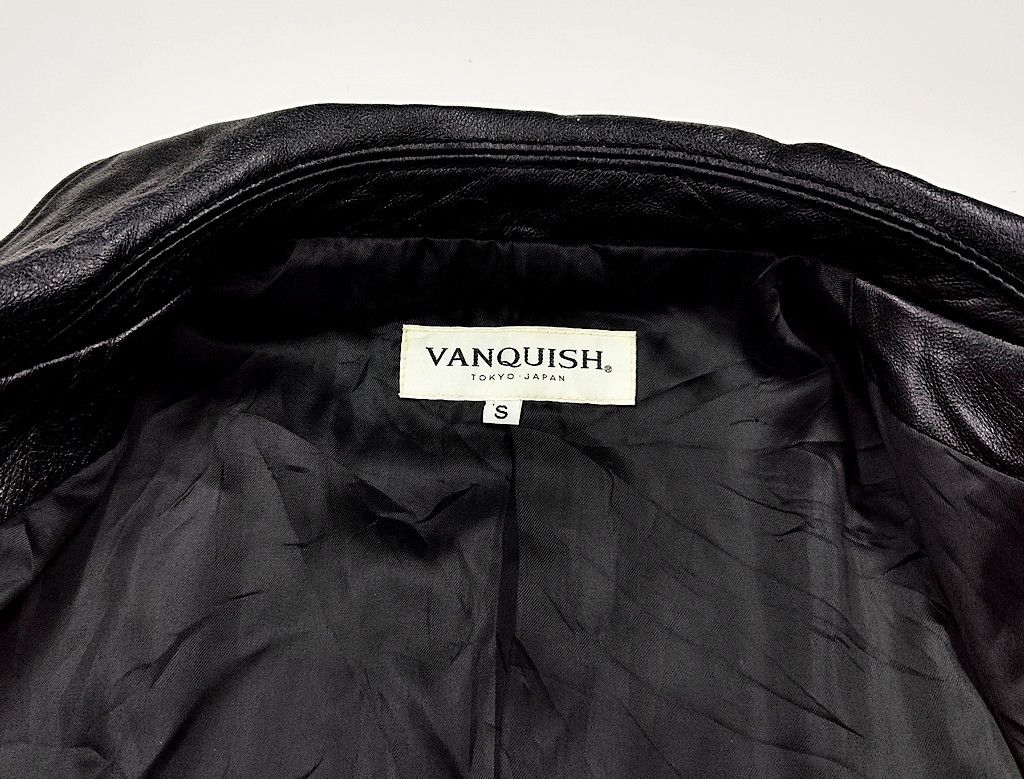 Vanquish VANQUISH full leather double collar jacket Size US S / EU 44-46 / 1 - 2 Thumbnail