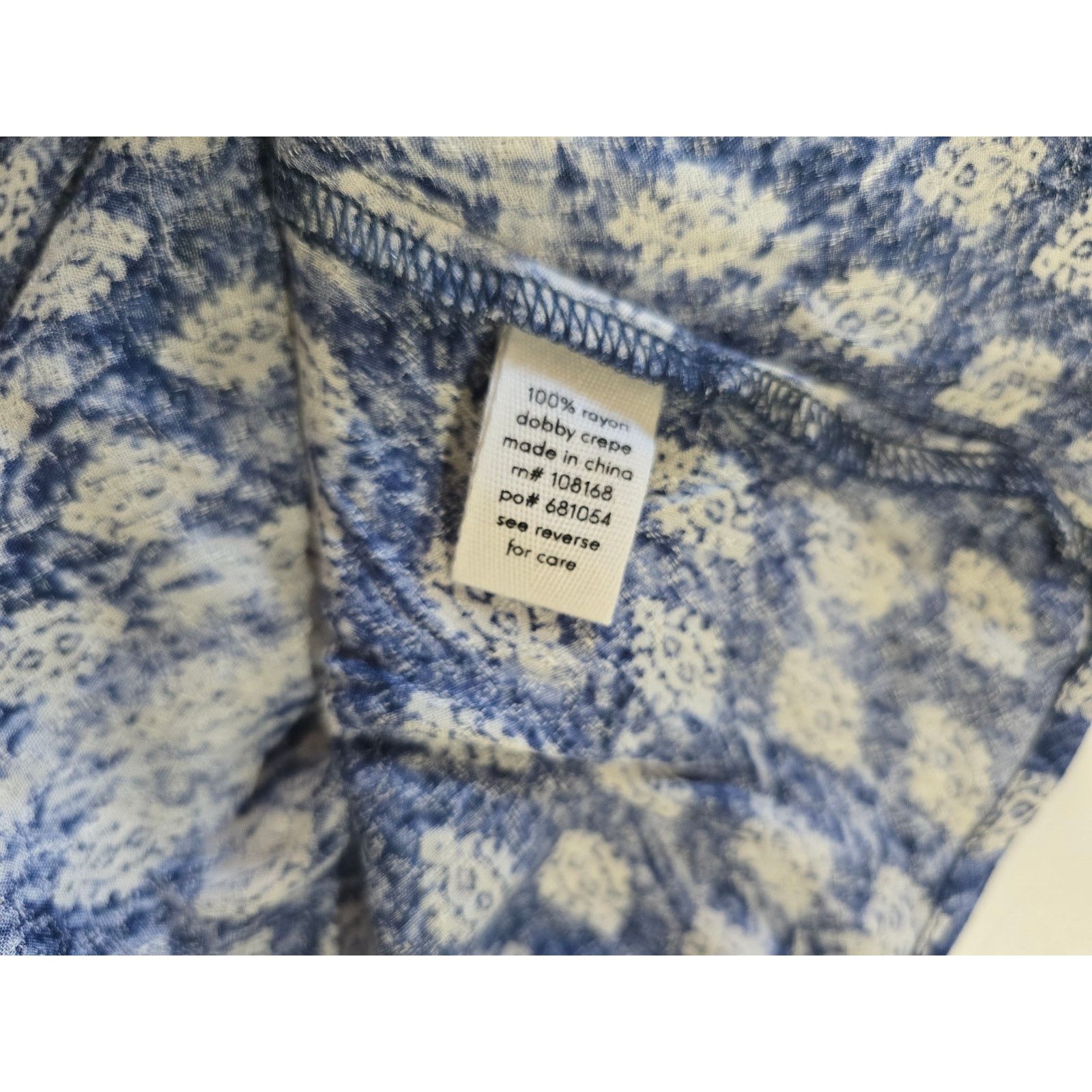 Other FULL TILT Juniors Blue Batik Print Dobby Crepe Skater Skirt Size 30" / US 8 / IT 44 - 5 Thumbnail