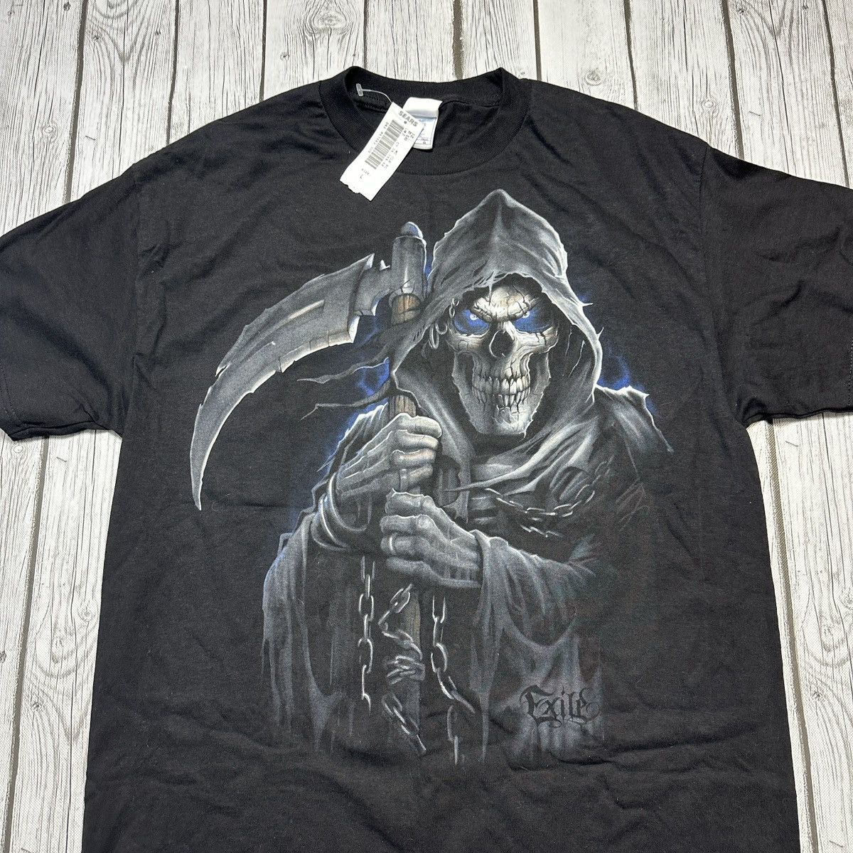 Vintage Vintage Exile Grim Reaper tee Size US L / EU 52-54 / 3 - 3 Thumbnail