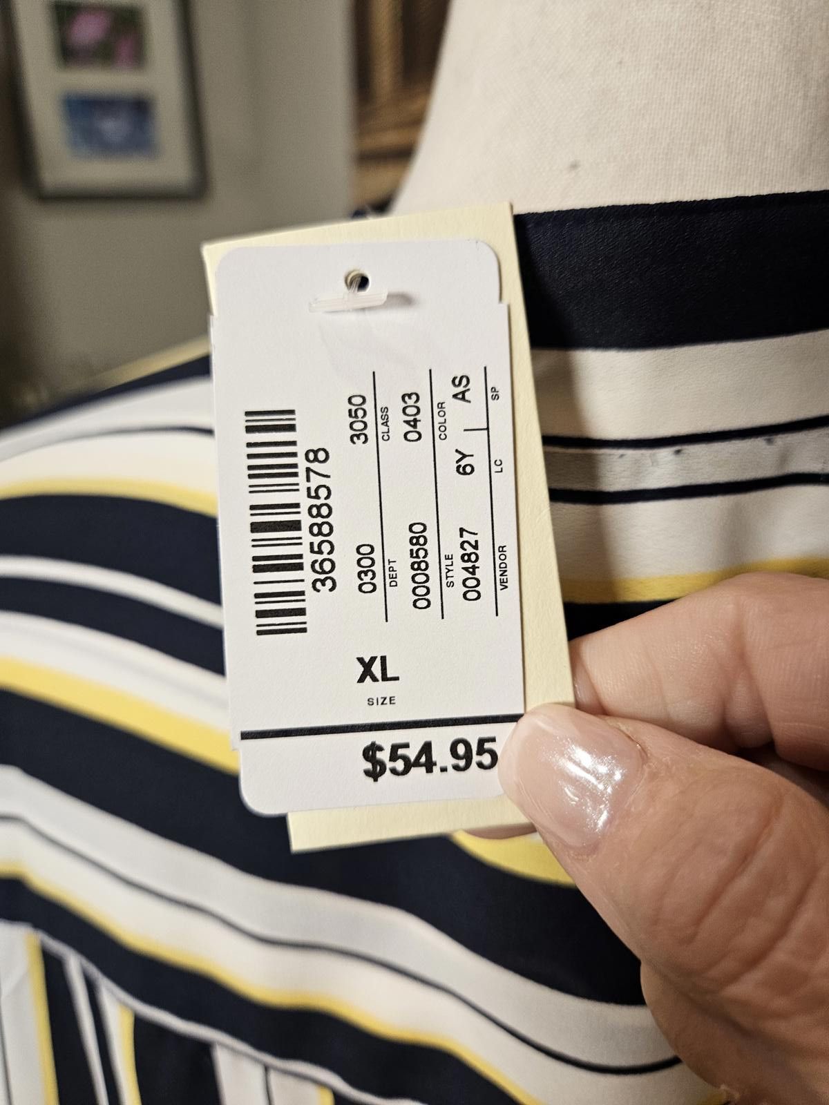 Designer Nwt Christopher & Banks Striped Long Sleeve Blouse-XL Size XL / US 12-14 / IT 48-50 - 6 Thumbnail
