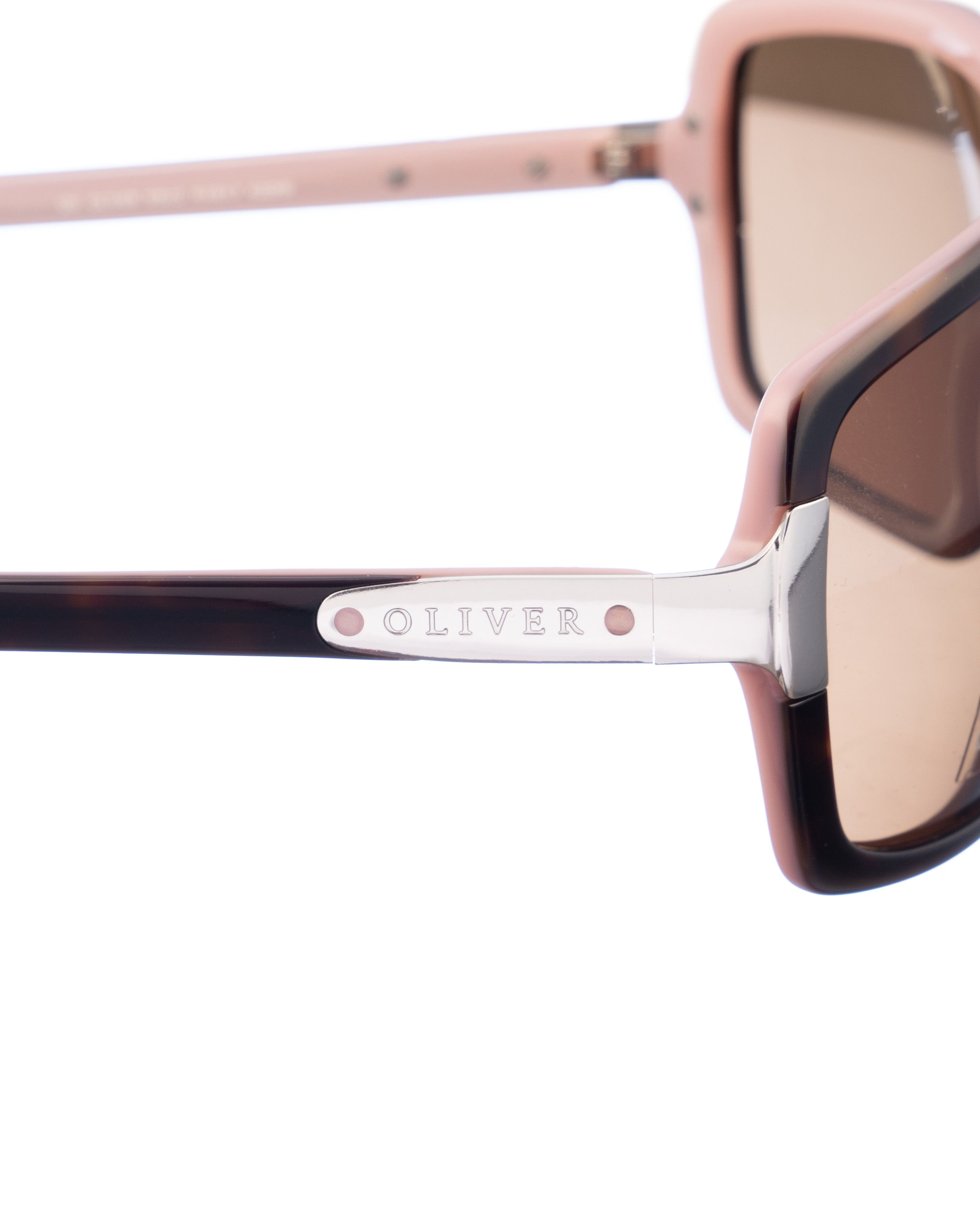 Valentino Oliver by Valentino 00s Brown & Pink Wraparound Sunglasses Size ONE SIZE - 3 Thumbnail