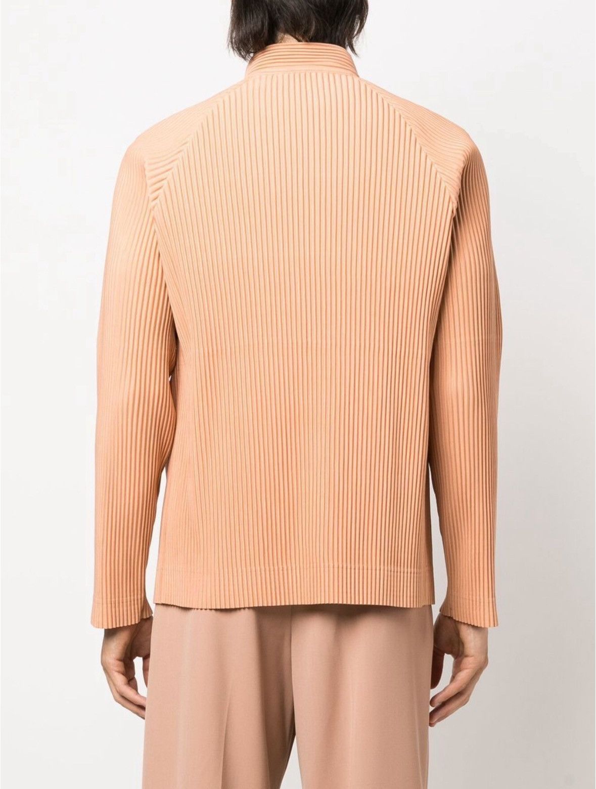 Homme Plisse Issey Miyake Homme Plisse Issey Miyake orange zip-up Size US M / EU 48-50 / 2 - 3 Thumbnail