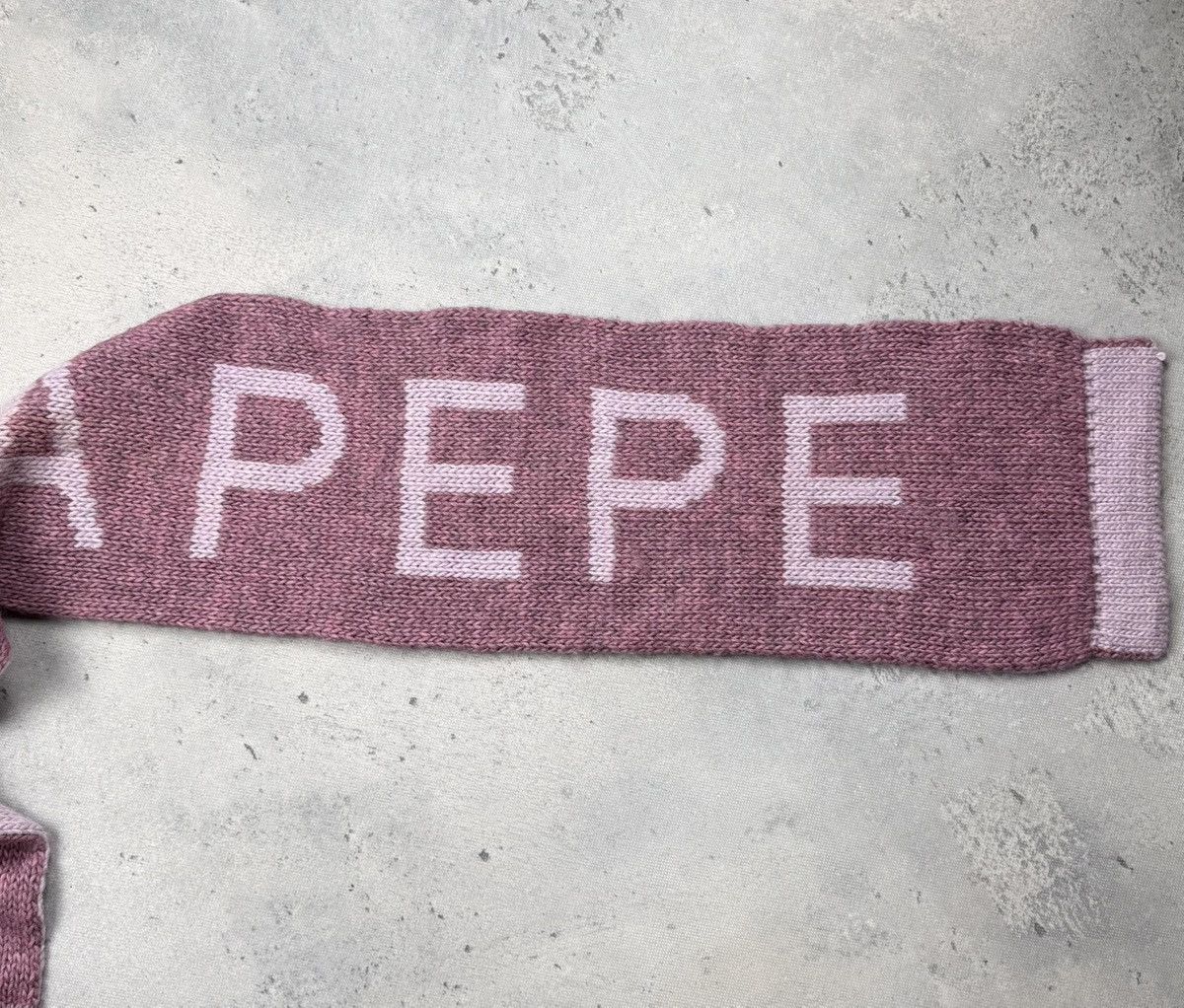 Vintage Patrizia Pepe Two-Tone Wool Alpaca Scarf Cozy Knit