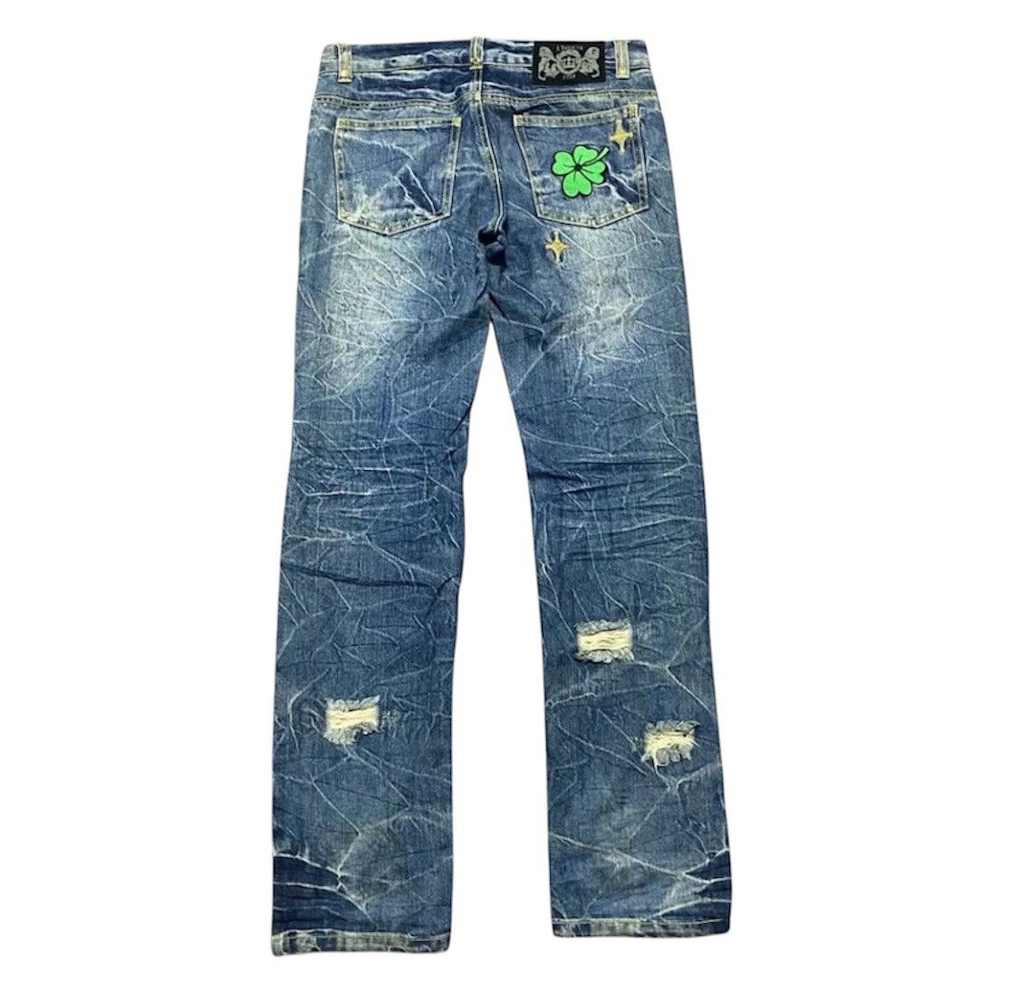 Isamu Katayama Backlash Japanese Brand—Lowbox distressed Jeans Size US 33 - 2 Thumbnail