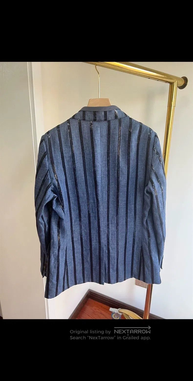 Brunello Cucinelli Brunello Cucinelli Sequin Blazer Size XS / US 0-2 / IT 36-38 - 6 Thumbnail