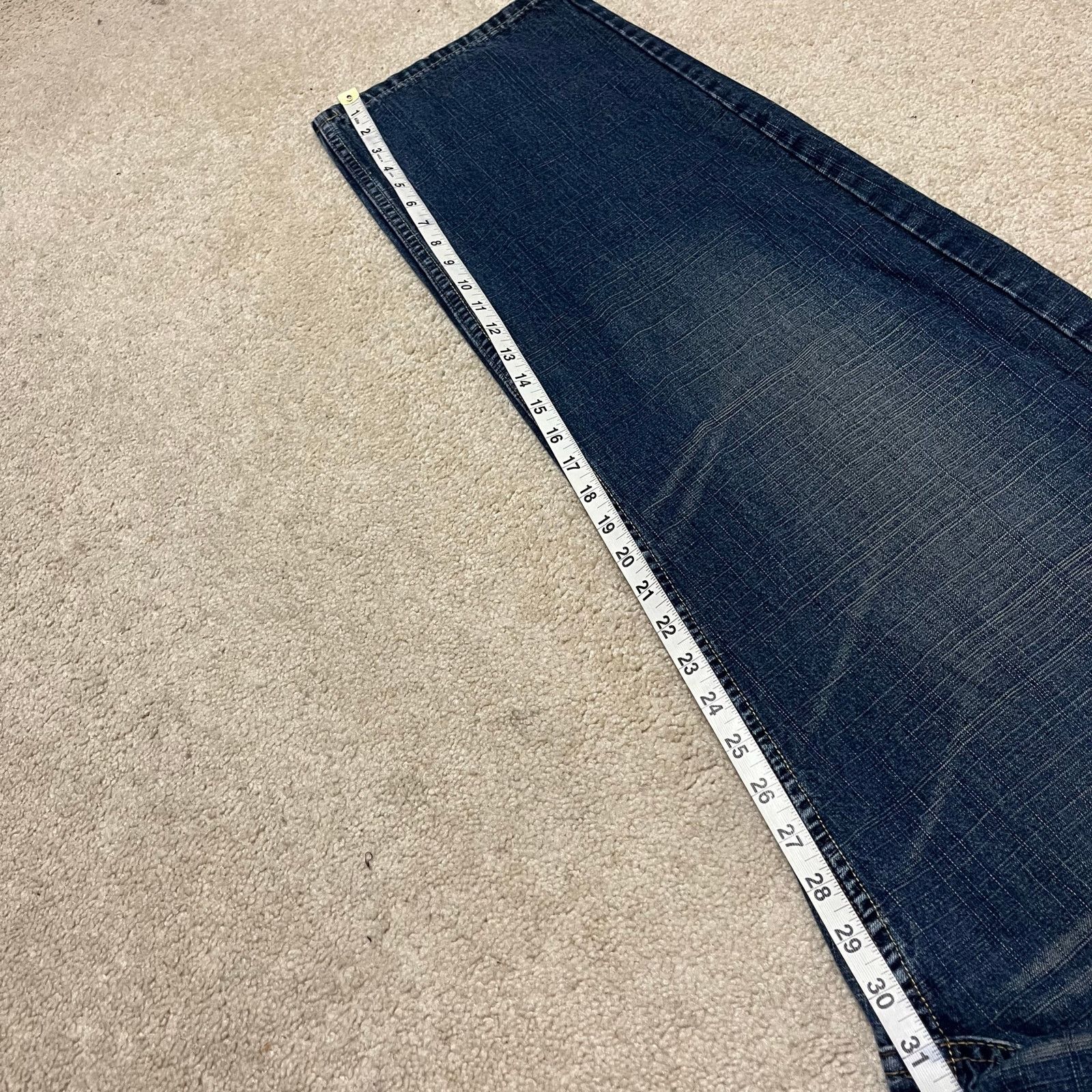 Other Noiz Y2K Baggy Skater Acid Washed Faded Blue Jeans 34Wx31L Size US 34 / EU 50 - 6 Thumbnail