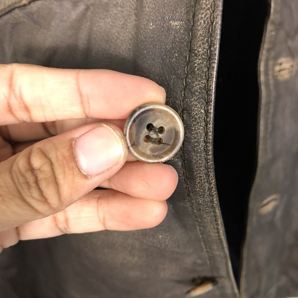 Japanese Brand 📌Vintage Biker Leather Jacket Button Custom Culture Size US M / EU 48-50 / 2 - 16 Thumbnail