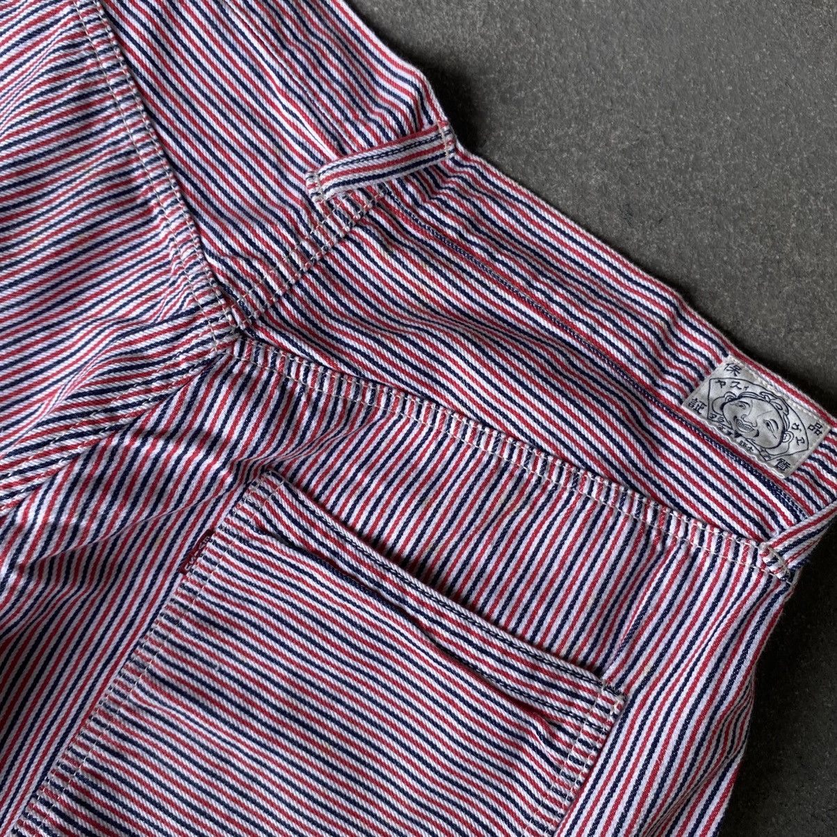 Evisu × Japanese Brand × Vintage Evisu Short Pants Hickory by Yamane Size US 38 / EU 54 - 2 Thumbnail