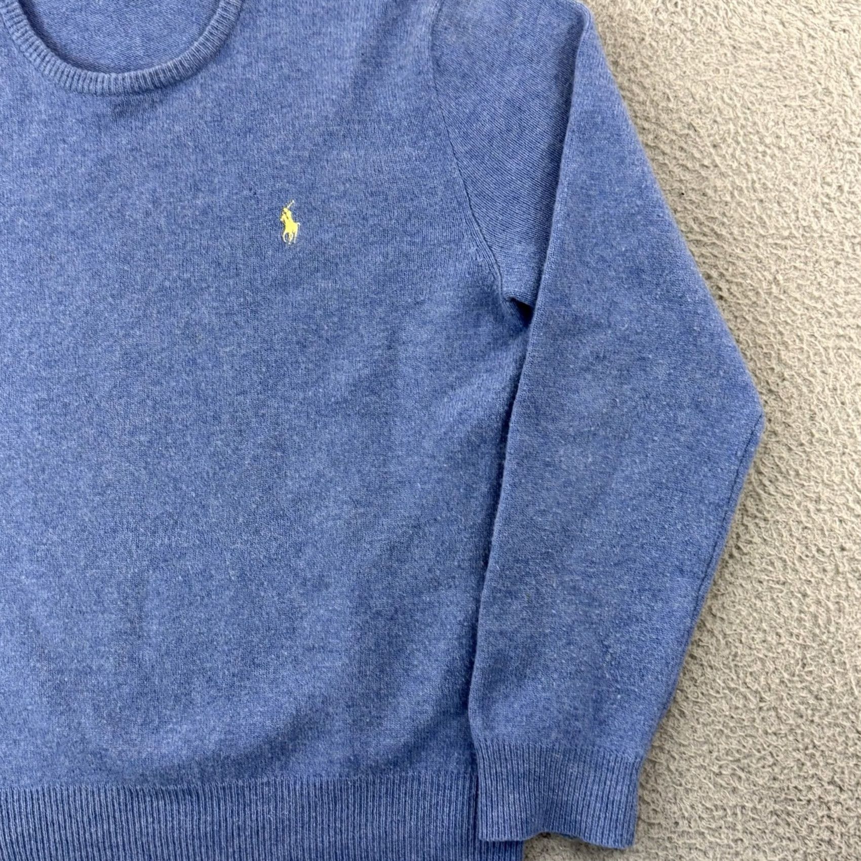 Polo Ralph Lauren Polo Ralph Lauren Sweater Mens XL Blue Lambswool Crewneck Long Sleeve Preppy Size US XL / EU 56 / 4 - 5 Thumbnail