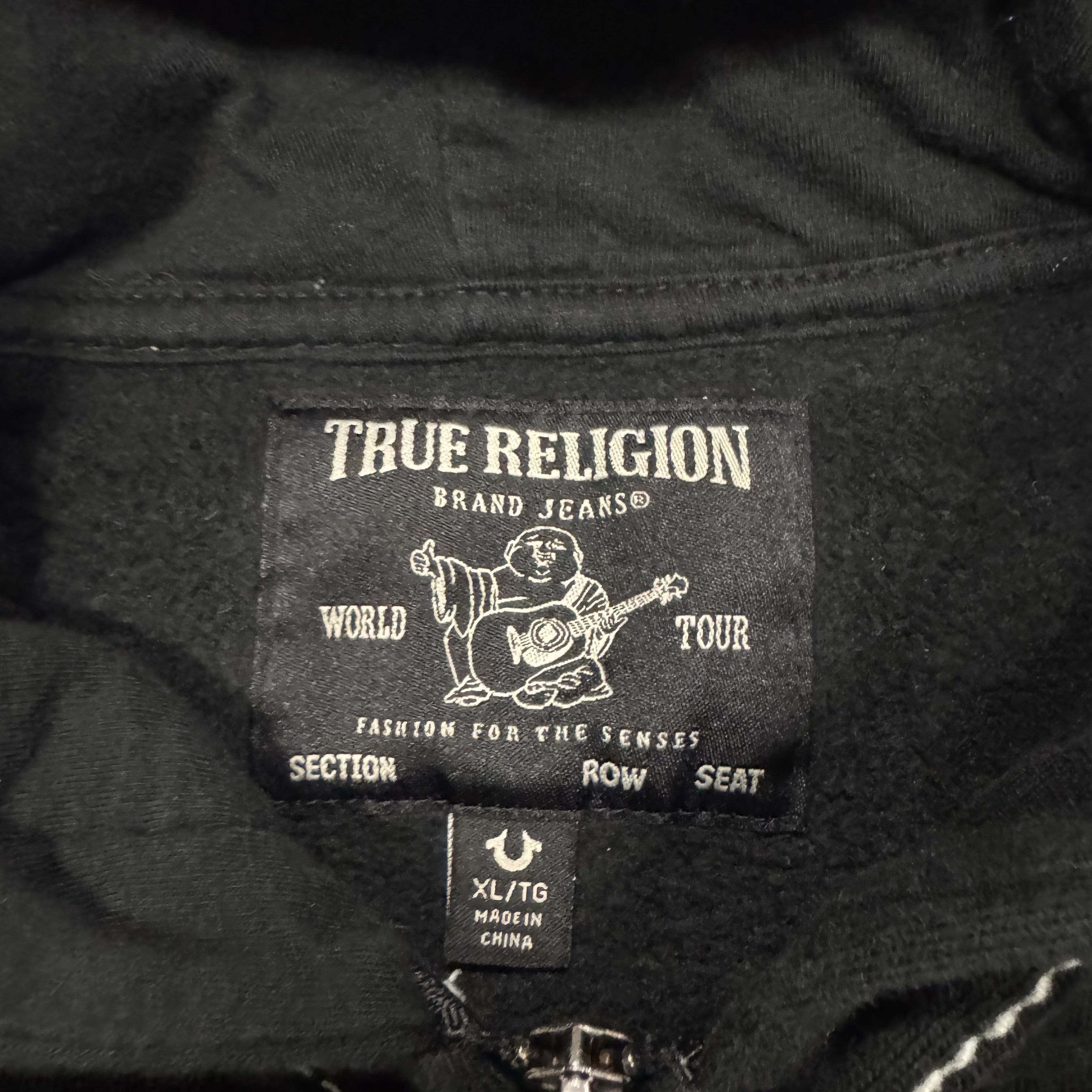Designer × True Religion True Religon World Tour Cropped Zipper Hoodie Sweatshirt Size XL / US 12-14 / IT 48-50 - 5 Thumbnail